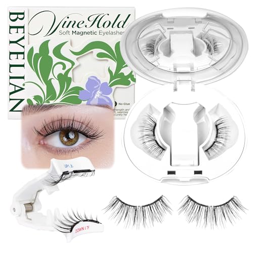 BEYELIAN Magnetic Eyelashes with Applicator - Reusable & Natural Look