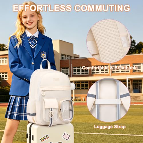 Lightweight School Backpack for Teen Girls - Durable, Aesthetic & Ergonomic