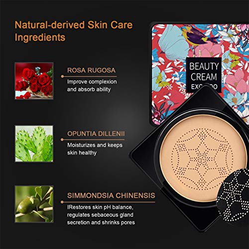 Mushroom Head Air Cushion CC Cream Foundation with Sponge Puff