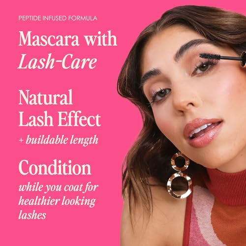 GrandeMASCARA Buildable Lengthening Volumizing Mascara - Clump-Free, Long-Lasting Black