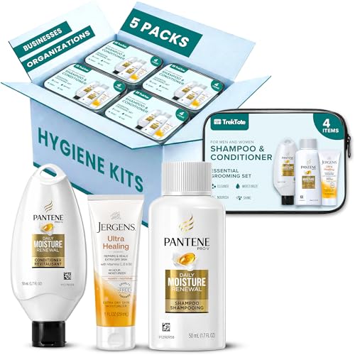 Travel Size Hygiene Kits Bulk - Shampoo, Conditioner & Lotion