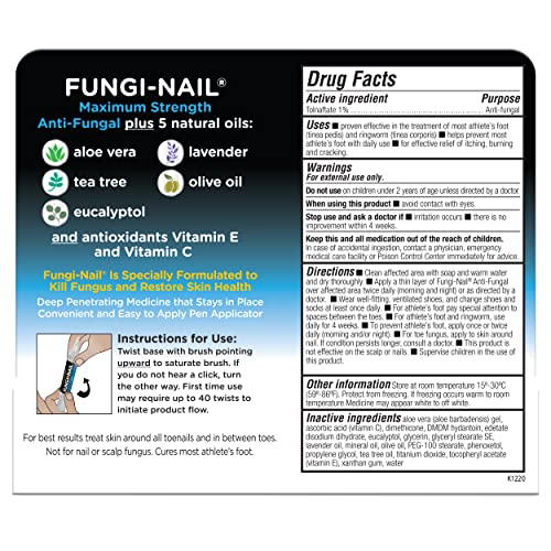 Fungi-Nail Anti-Fungal Pen Applicator - Maximum Strength Toe Treatment
