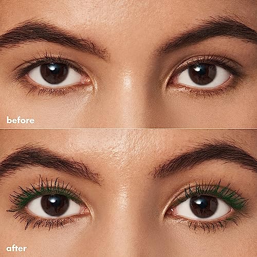 e.l.f. Big Mood Mascara, Instantly Creates Long-Lasting, Bold & Lifted, Voluminous Lashes, Infused with Jojoba Wax, Vegan & Cruelty-free, Deep Green