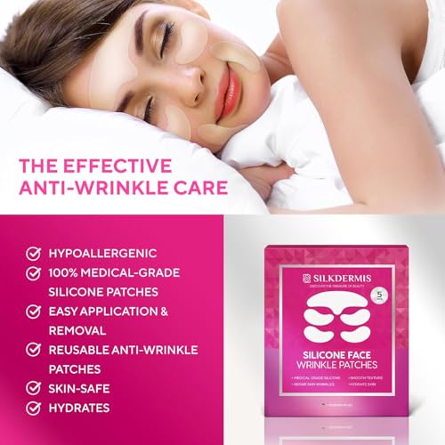 Silicone Wrinkle Patches for Forehead, Eyes & Smile Lines