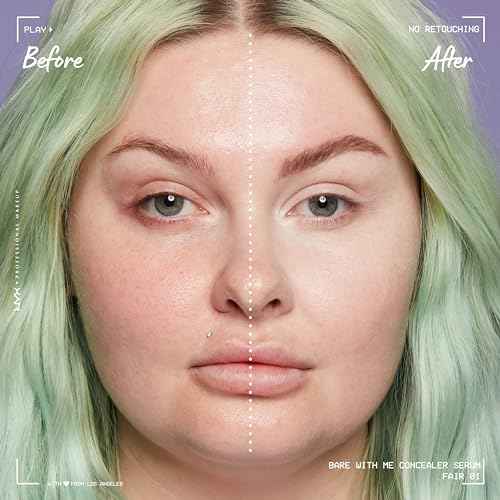 NYX PROFESSIONAL MAKEUP Bare With Me Concealer Serum, Concealer Makeup For Up To 24Hr Hydration - Fair