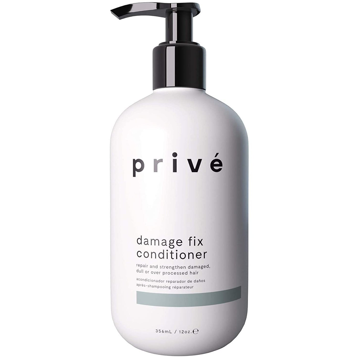 Prive Damage Fix Conditioner Repair and Strengthen Damaged, Dull or Over Processed Hair from Within – Natural Ingredients Vegan Cruelty-Free Color-Safe for Dry Hair