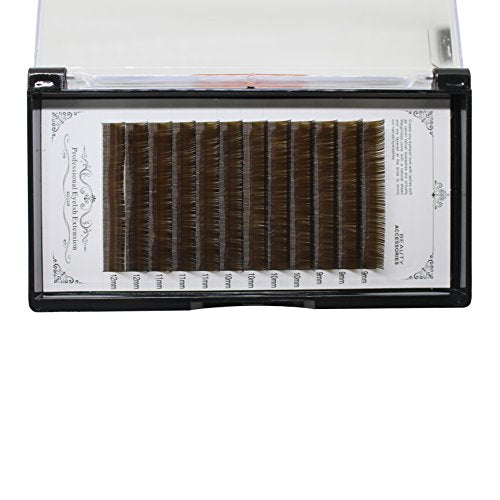C Curl 0.10mm False Lashes 11mm Dark Brown Individual Lashes