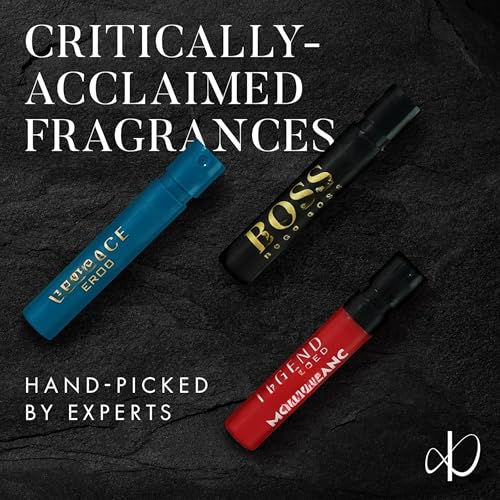 Infinite Scents Men's Cologne Sample Set - 12 Designer Fragrances, 0.05 Fl Oz Pack of 12