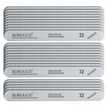BOBOGGU 72 Korean Professional Nail Files 25PCS Double Sided Emery Board (180/180 Grit) Reusable Washable Durable Suitable for All Kinds of Nails, Zebra Color 180 Grit Nail File
