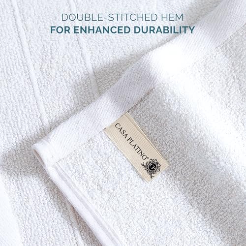 Casa Platino Washcloths 6 Pack 100% Cotton 12x12