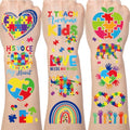 Autism Awareness Temporary Tattoos - 200+ Designs, 8 Sheets