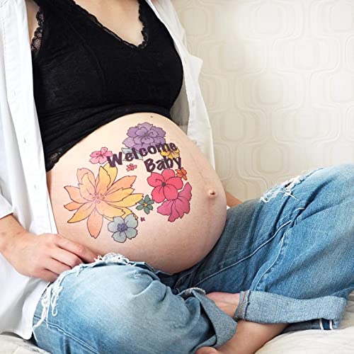 Pregnancy Belly Stickers - Maternity Photo Tattoo Stickers