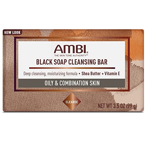 Ambi Skincare Black Soap with Shea Butter, 3.5 Oz.