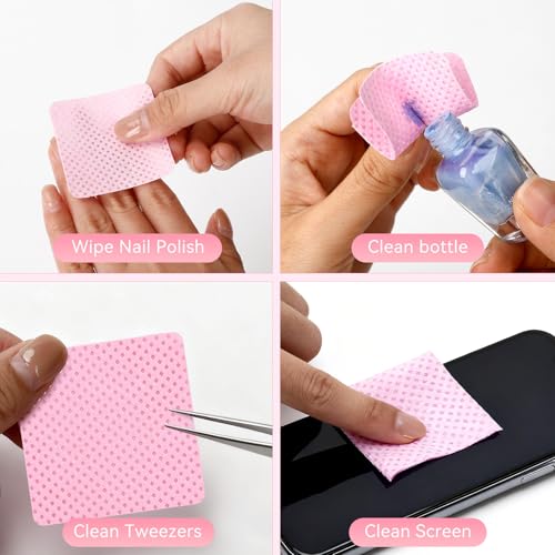 720 Pcs Lint-Free Nail Wipes Set - Absorbent, Soft, Non-Woven for Nail Care - Variation of THIS listing 720