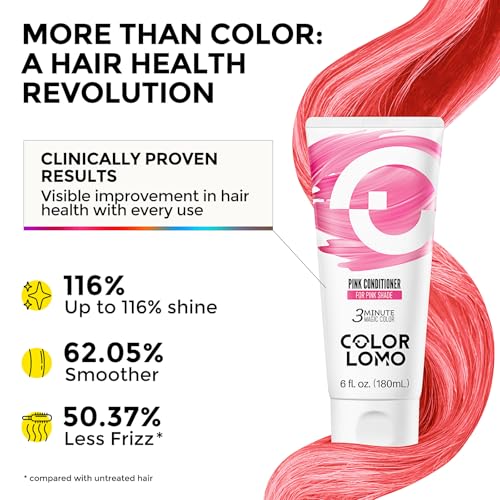 COLORLOMO Color Depositing Conditioner for Bleached Hair - 6oz Pink