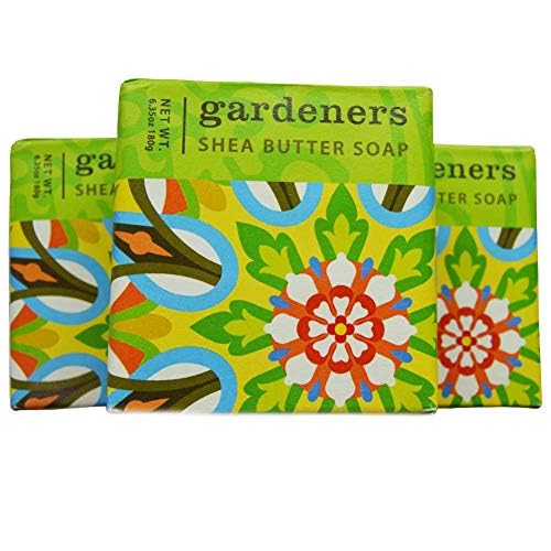 Greenwich Bay - 6oz Botanical Shea Butter - 3 Bar Soaps - Gardeners