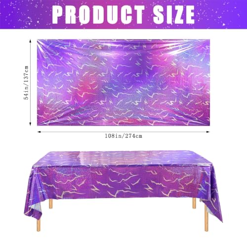 Demon Hunters Birthday Tablecloth 108x54in Holographic