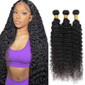 #1B Deep Wave Human Hair Bundles 3 Pack 150g