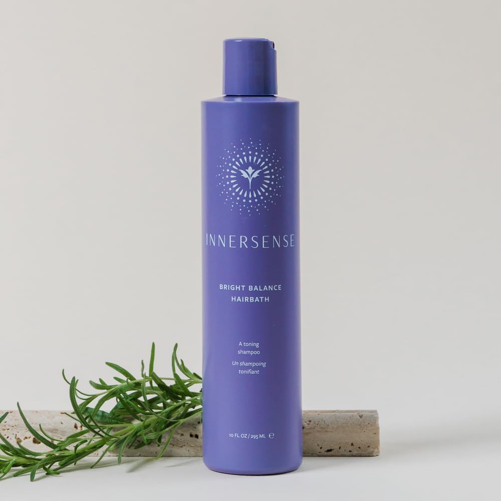 INNERSENSE Organic Beauty - Natural Bright Balance Purple Toning Hairbath | Non-Toxic, Cruelty-Free Haircare (10 fl oz | 295 ml)