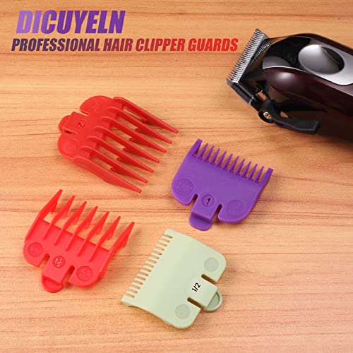 Professional Hair Clipper Guard Set for Wahl & More - 4 Color-Coded Attachments