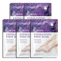 Foot Peeling Mask - 5 Pack Exfoliating Socks for Dry Cracked Feet