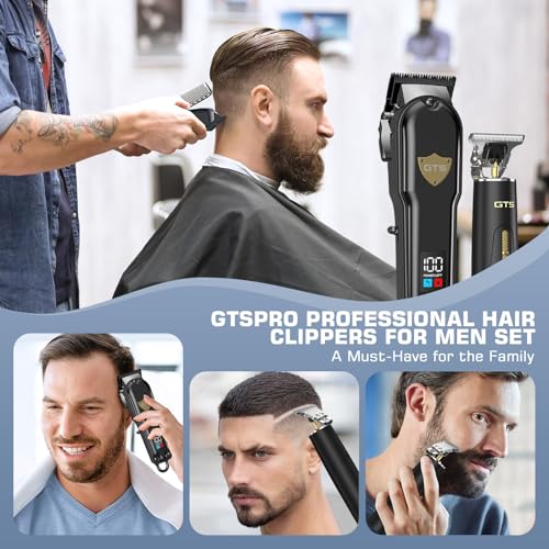 GTSPro Hair Clippers for Men - Professional Trimmer Set with Accessories