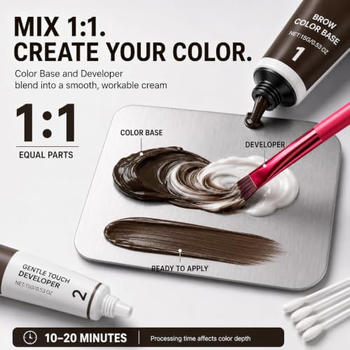 JARDIN 2-in-1 Brow Color Kit - Light Brown | 30g Value Set