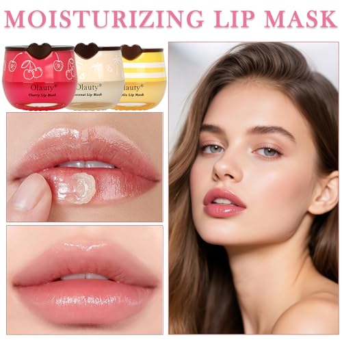 9 PCS Bee Lip Balm Lip Mask Honey Pot, Galentines & Valentines Day Gifts, Nourishing Hydrating Propolis Lip Balm for Dry, Chapped & Cracked Lips,Lip Sleeping Mask - Soften,Smooth & Reduce Lip Lines