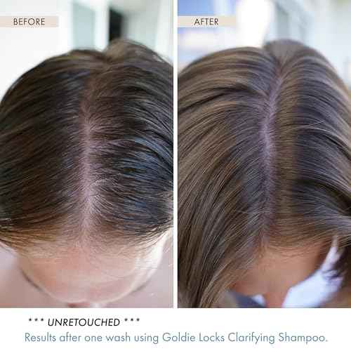 Goldie Locks Clarifying Shampoo - Sulfate-Free Deep Cleansing Detox for Scalp and Hair - Removes Buildup and Excess Oil - Safe for Extensions & Color-Treated Hair - Protein-Free - 8.45 fl oz