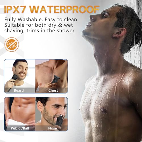 Beatslm All-in-One Beard & Body Hair Trimmer Kit with LED