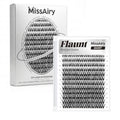 Flaunt Lash Clusters Eyelash Extensions Short Lash Clusters 8-14MM Wispy Eyelash Clusters Flora Cluster Lashes D Curly Cluster Eyelash Extensions Natural Lashes(Flaunt 8-14MM)