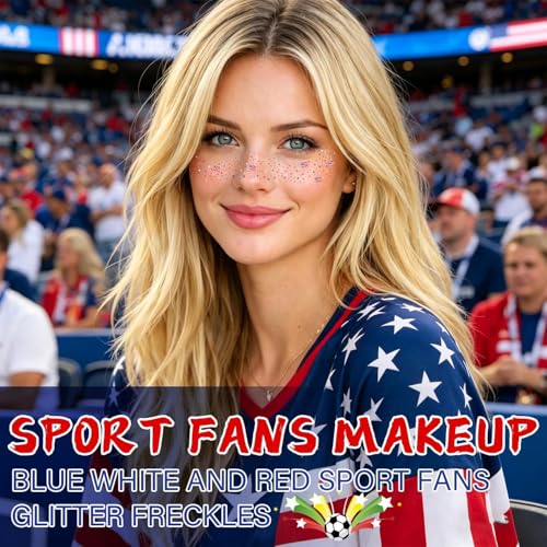 8Pc Patriotic Face Stickers Waterproof Temporary Tattoos