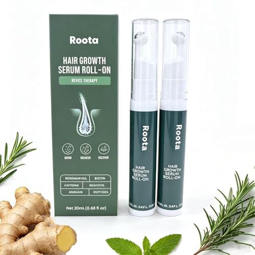 Roota Hair Growth Serum Roll On for Thicker, Healthier Hair
