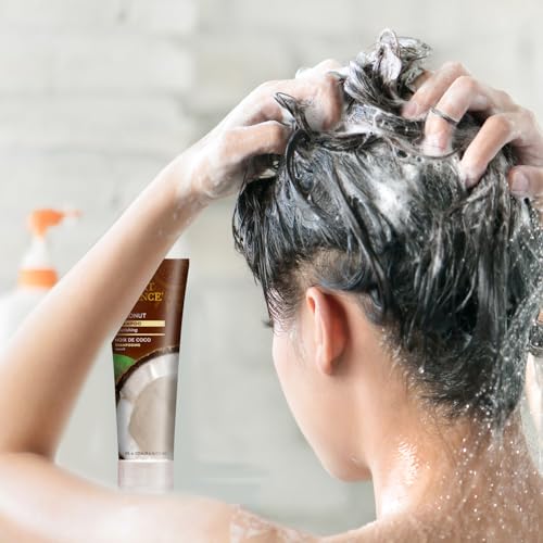 Desert Essence Coconut Shampoo & Conditioner Bundle - 8 Fl Ounce - Nourishing For Dry Hair - Delightful Scent - Refreshes Skin - Coconut Oil