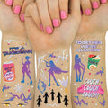 xo, Fetti Pop Star Temporary Tattoos - 68 Iridescent Foil Designs