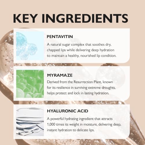 Genabelle PDRN Glazed Lip Treatment ? Hydrating & Plumping Lip Balm with PDRN & Peptides for Soft, Glossy Lips ? Intensive Lip Repair & Moisture Lock- 0.33 fl oz