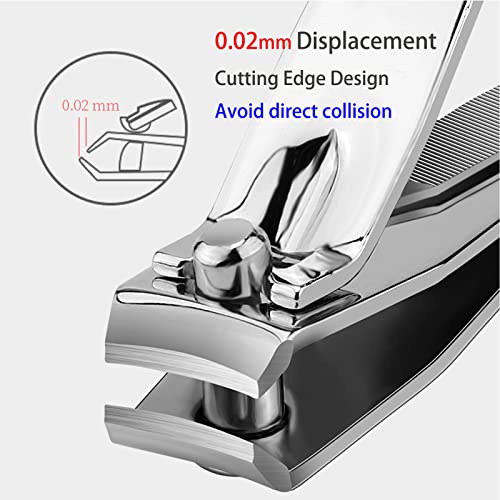 Nail Clippers Set - Stainless Steel Fingernail and Toenail Cutters for Men Women Travel