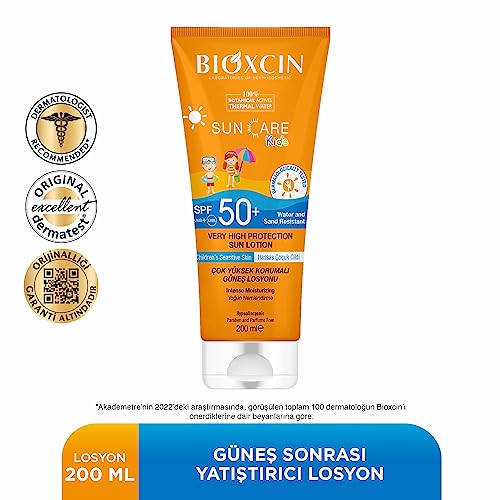 BIOXCIN Sun Care Very High Protection Children's Sunscreen 100% Botanical Active, 50 SPF, 200 ml