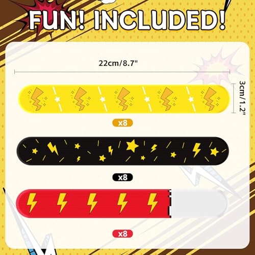 Cartoon Slap Wristbands 24 Pack - Party Favors & Classroom Prizes