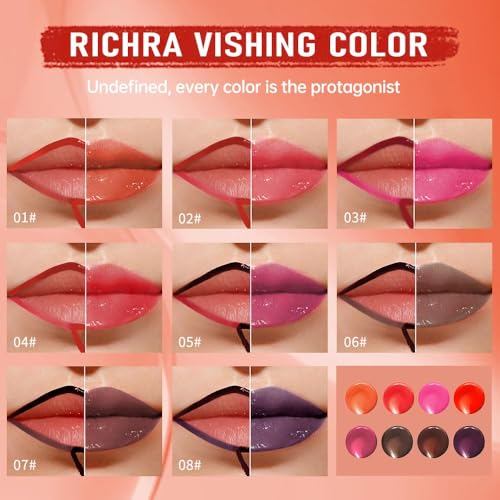 3-Pc Peel Off Lip Stain & Lip Oil 2-in-1 Dual-Ended Waterproof Tint