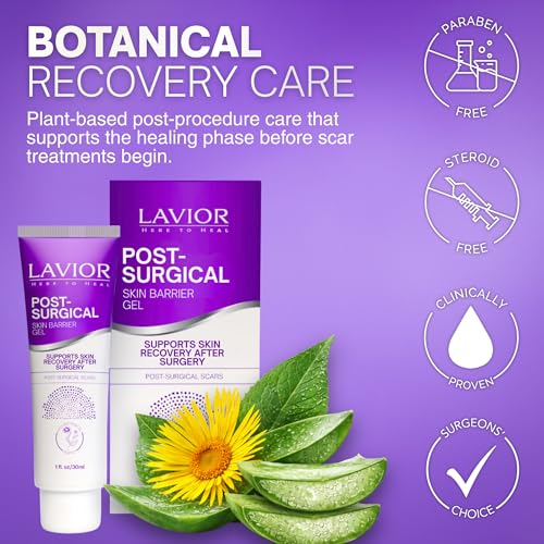 LAVIOR Botanical Post-Surgical Gel (1 oz) ? All-In-One Recovery Care for Incisions ? Gentle, Plant-Based Aftercare, Silicone-Free