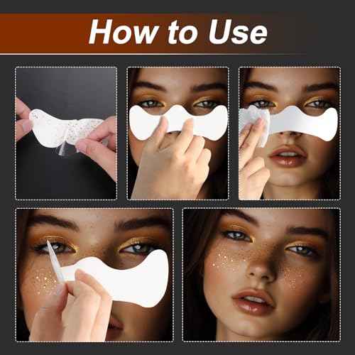 XANGNIER Glitter Freckles Face Tattoo,9 Sheets Face Glitter Makeup Sparkles Stickers for Women,Gold Silver Jewels Gems Half Magic Stickers for Fairy Accessories,Rave Festival Trinkets Accessories