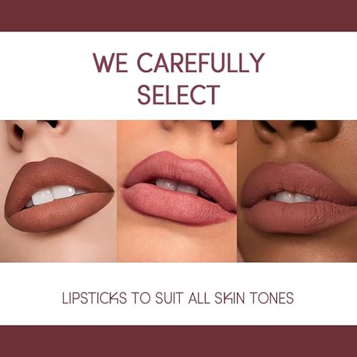 Matte Lipstick & Lip Liner Set - Long-Lasting, Smooth Matte Finish & Precision Defined Lips Easy-to-Apply, Moisturizing Formula Perfect for Everyday Wear & Special Occasions (#04, A)
