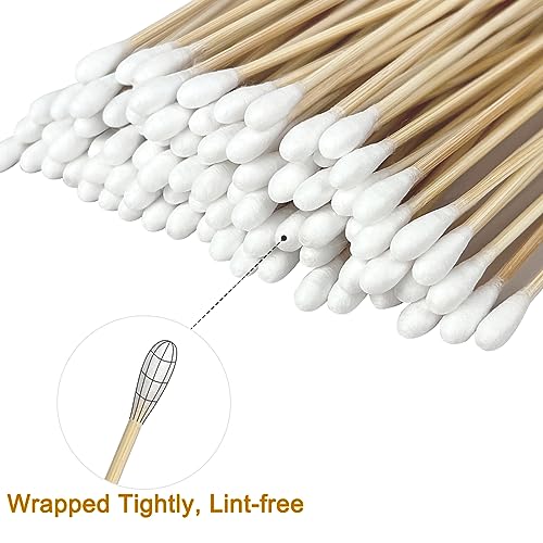 Gun Cleaning Swabs Dual-Tip 6 Inch Cotton with Bamboo