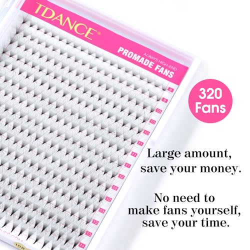 TDANCE 10D Premade Eyelash Extensions 320 Fans