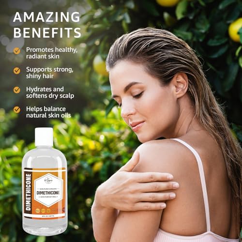 33rd Parallel | DIMETHICONE Oil (4 oz) 100% Pure, Cosmetic Grade | Widely Used in Moisturizers, Lotions, Primers, Foundations, Hair Products, Sunscreen, Wound Care | 4 Ounces