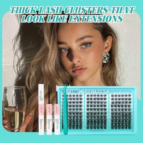 GEMERRY Fluffy Eyelash Extensions Kit Mix 8–16mm with D Curl
