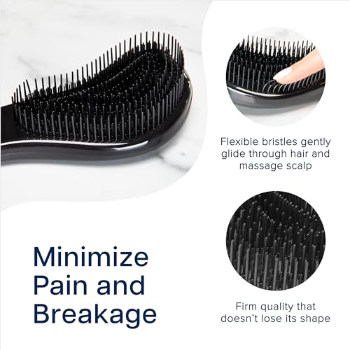 Crave Naturals Glide Thru Detangling Brush, Detangler Brush for