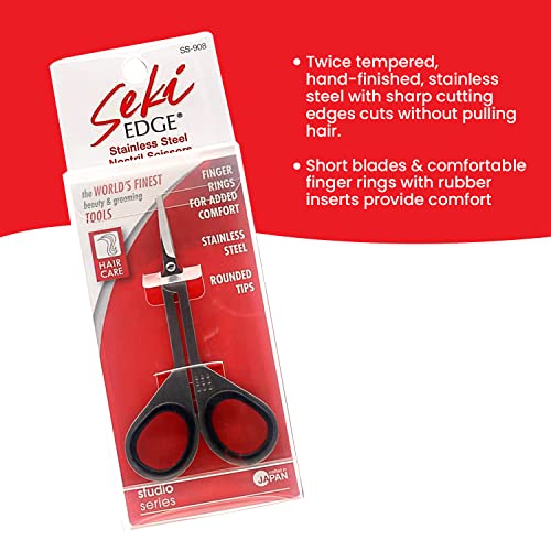 Seki Edge Nostril Scissors - Stainless Steel Nose Hair Trimmer