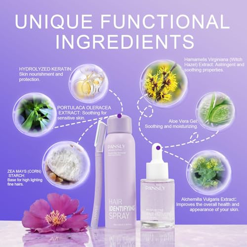 Hair Identifying Spray Kit with After Shave Serum 100mL + 30mL for Face & Body Hair Removal